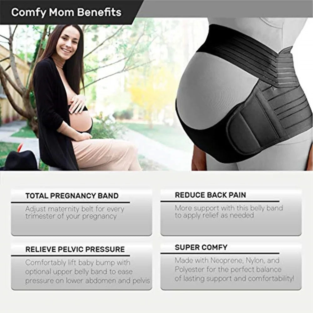Pregnant Women Support Belly Band Back Clothes Belt Adjustable Waist Care Maternity Abdomen Brace Protector Pregnancy